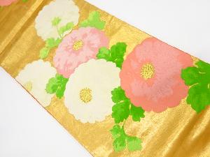 アンティーク　光琳菊模様織出し袋帯（材料）